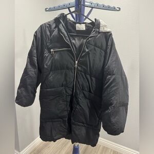 Zara Kids Black Puffer Coat Jacket